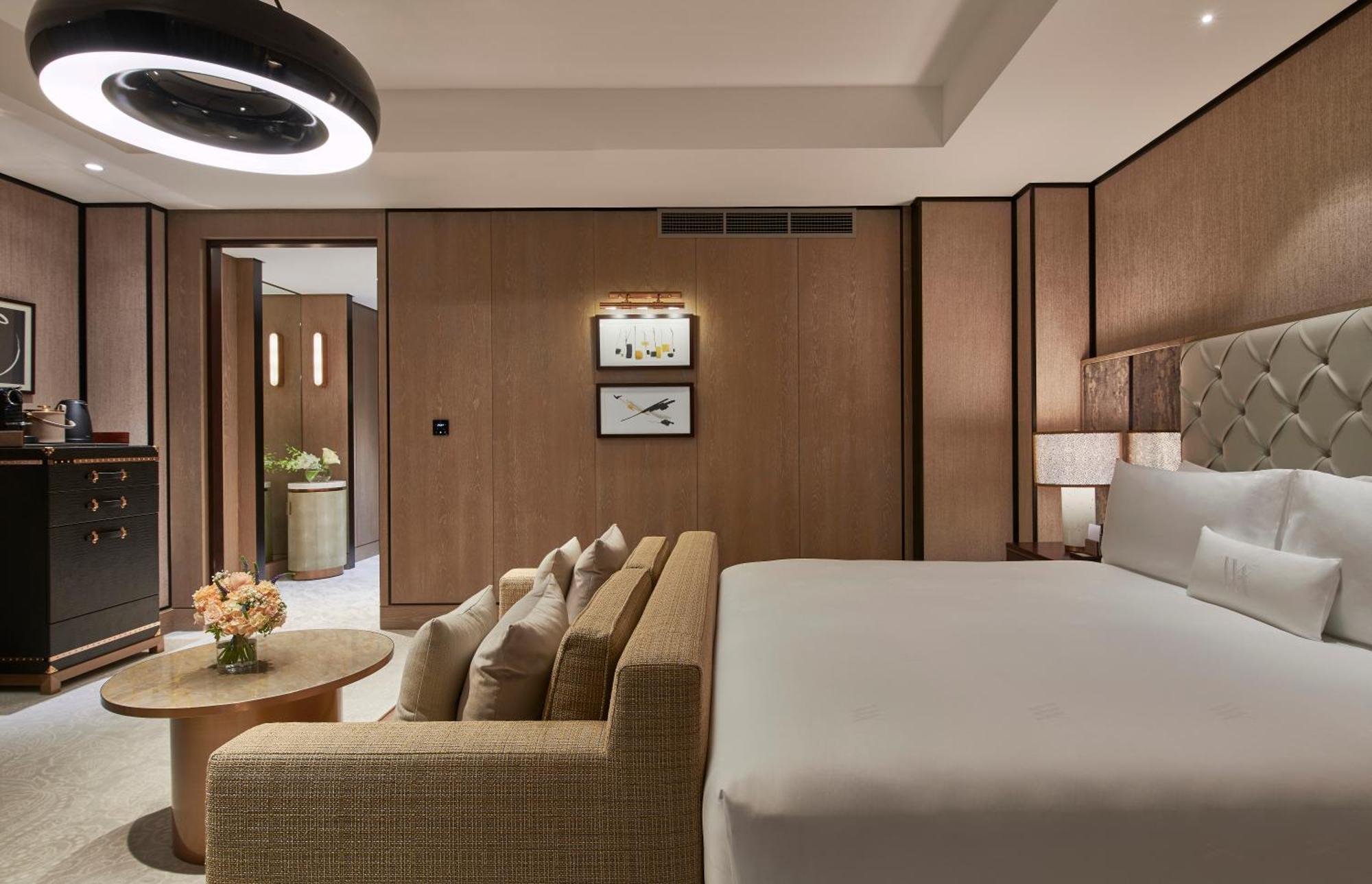 ウォルドルフ アストリア ドバイ インターナショナル ファイナンシャル センター エクステリア 写真 A bedroom at the hotel