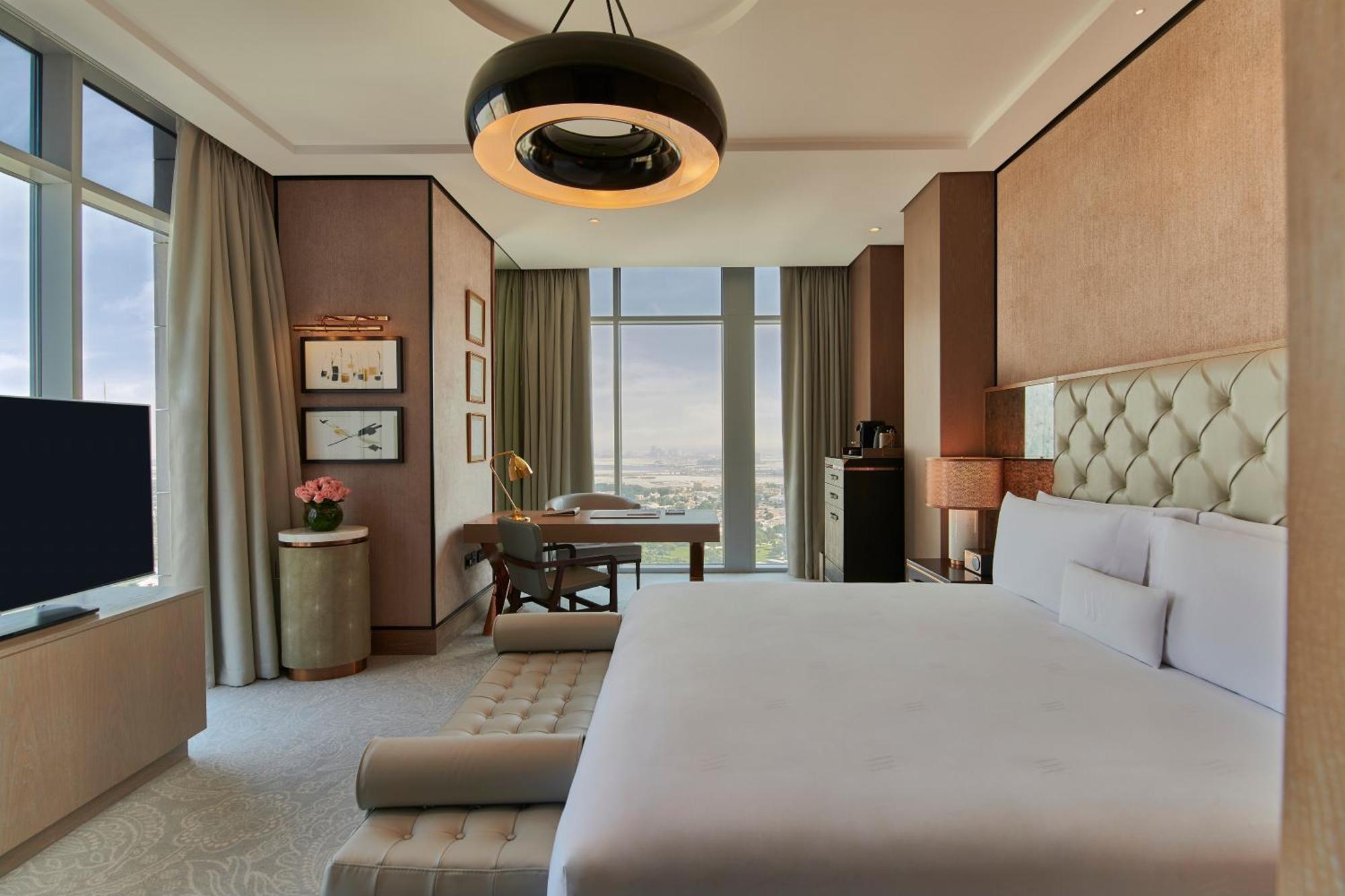 ウォルドルフ アストリア ドバイ インターナショナル ファイナンシャル センター エクステリア 写真 A bedroom at the hotel
