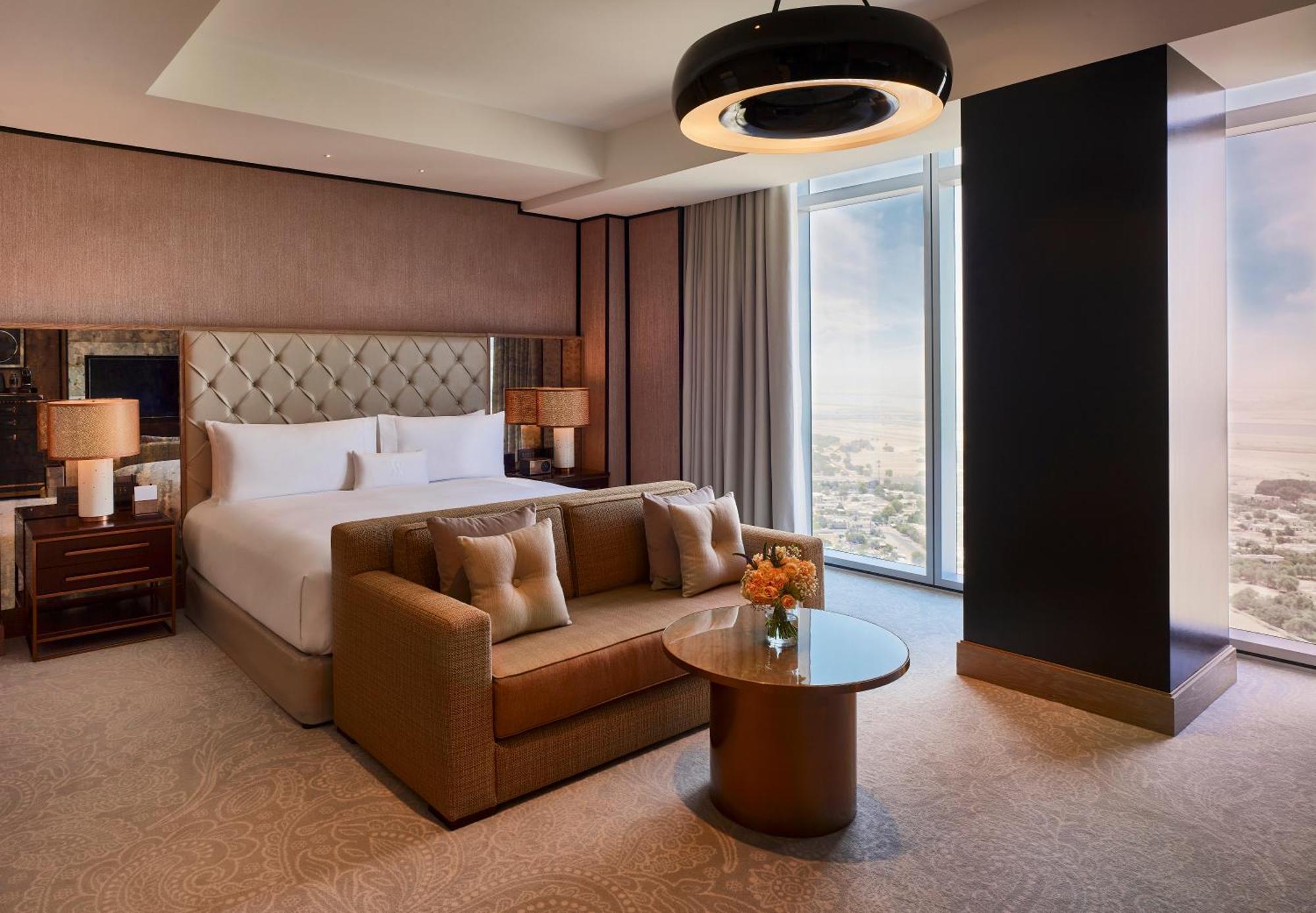 ウォルドルフ アストリア ドバイ インターナショナル ファイナンシャル センター エクステリア 写真 A bedroom at the Address Downtown Dubai